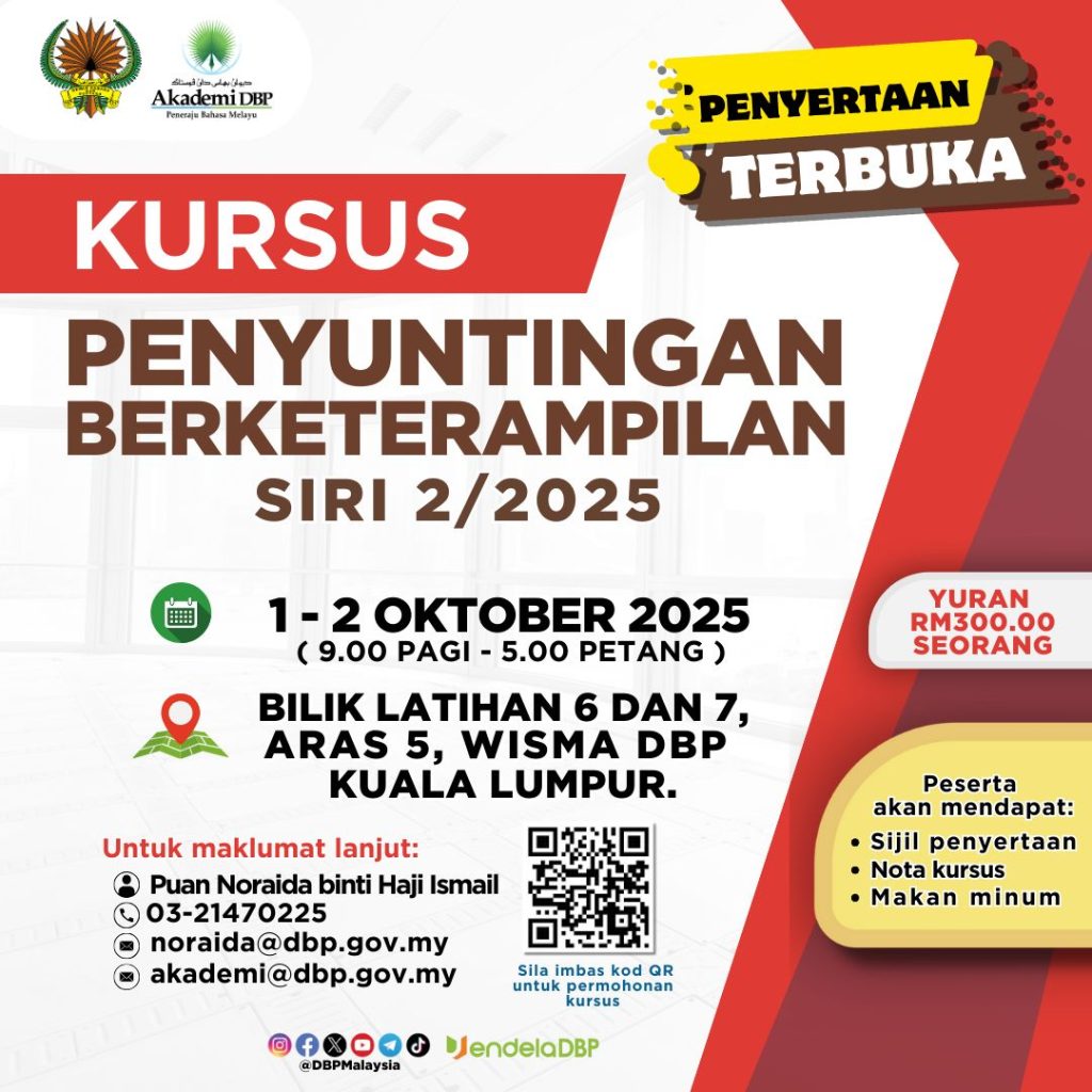 Kursus Penyuntingan Berketerampilan Siri 2/2025